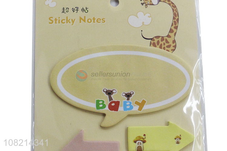 Top product cartoon sticky notes notepads for students