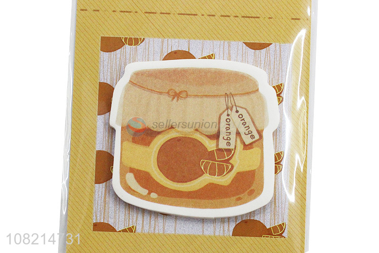 High quality orange jam sticky notes self stick memo pads