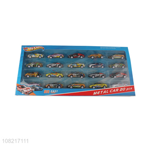 Hot products 20pieces metal mini racing car toys for children