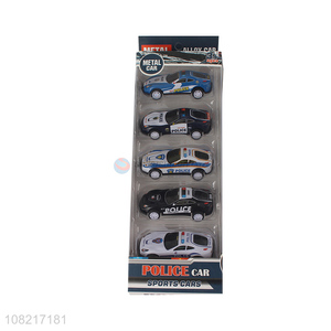 Good sale alloy metal mini police car model toys for children