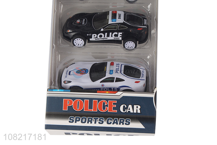 Good sale alloy metal mini police car model toys for children