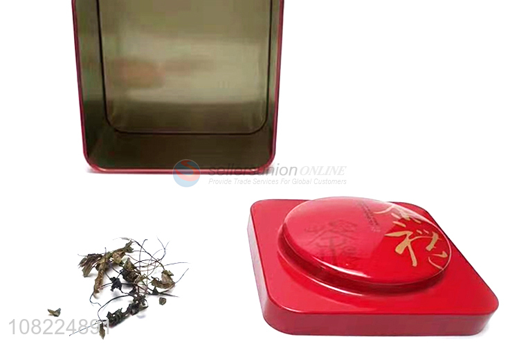 High-End Custom Metal Tin Box Gift Tea Can Tea Container