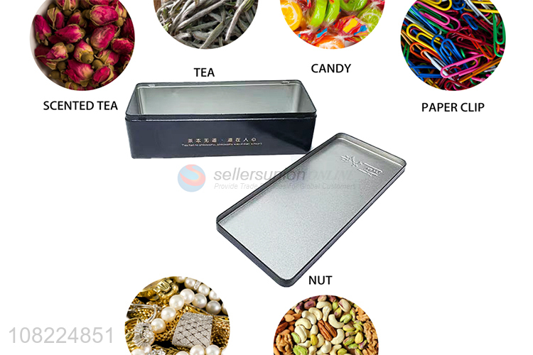 Fashion Design Rectangle Tin Box Best Tea Container Gift Box