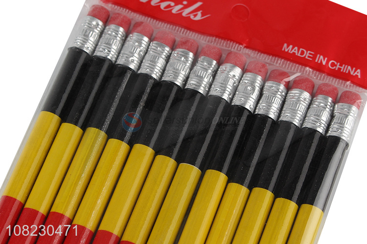Good Sale 12 Pieces Writing Pencil Fashion Students Pencil Set