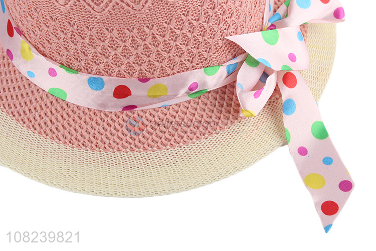 Low price wholesale creative cute hat girls fashion straw hat