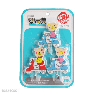 Factory Wholesale 3 Pieces Cartoon Sticky Hook Wall Hooks