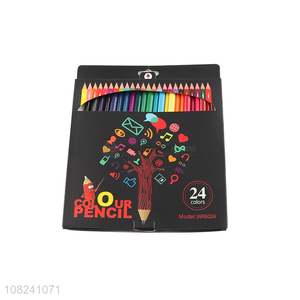 Factory Wholesale Wooden Pencil 24 Colors Pencil Set