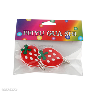 Popular product 2 pieces non-trace plastic hooks cute sticky hooks