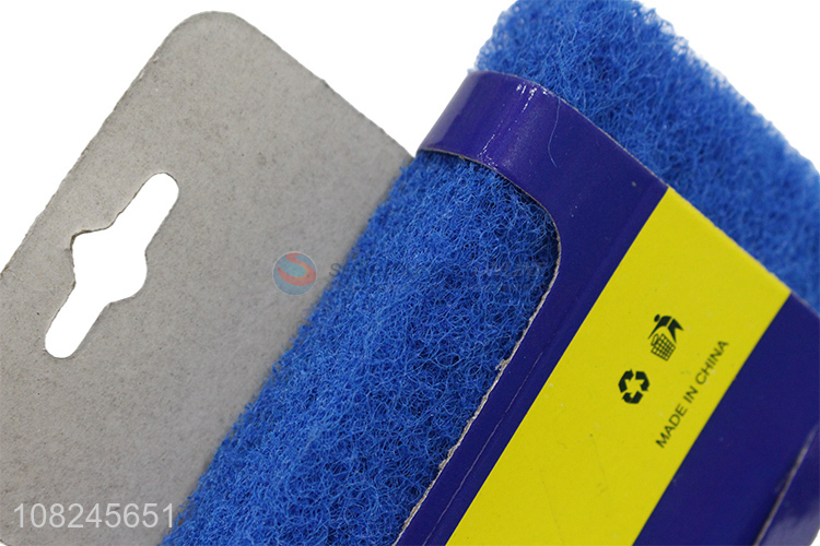 New Design Cleaning Brush Sponge Scouring Pad With Handle