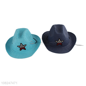 Good quality cool children cowboy hat fashion sunhat
