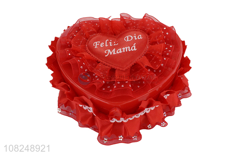 Most popular heart shape girls jewelry box gifts box for sale