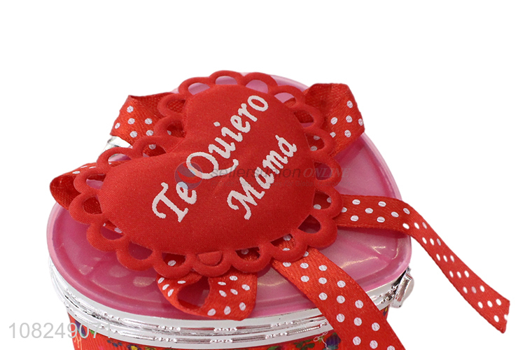 Yiwu factory heart shape plastic gifts case box jewelry box