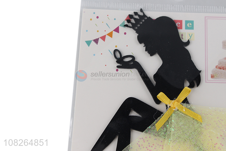 Top selling girls birthday cake topper for cake decoration