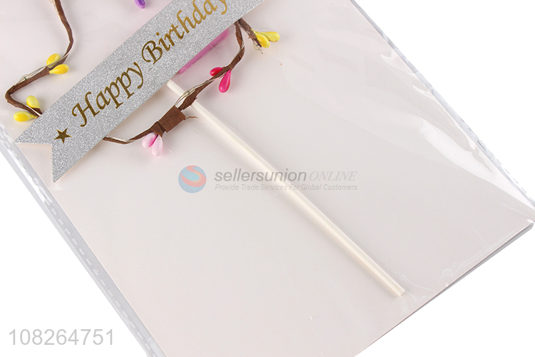 Creative design happy birthday cute cake topper for decoration