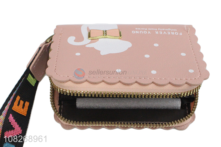 Recent design cartoon clutch wallet card holder for women girls