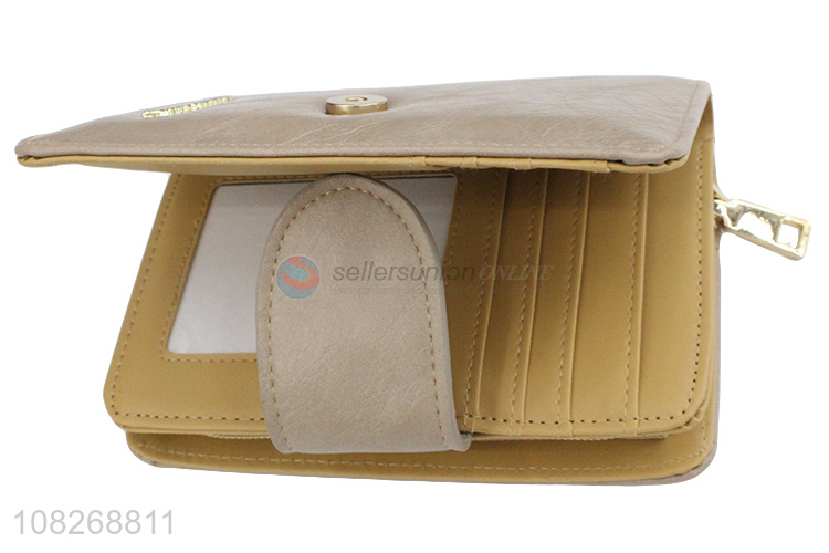 Factory price pu leather women wallets bifold wallet clutch wallet