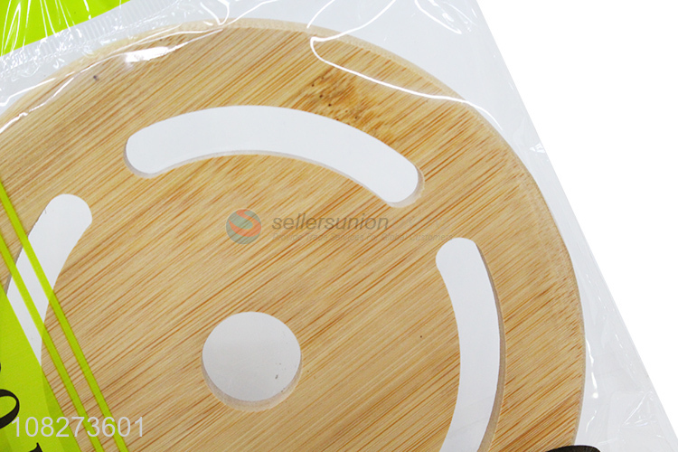Good quality natural bamboo pot holder heat resistant pads for hot dishes