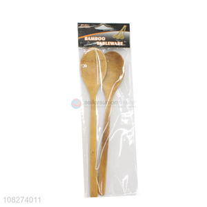 Wholesale eco-friendly bamboo tea coffee spoon matcha powder spoon set