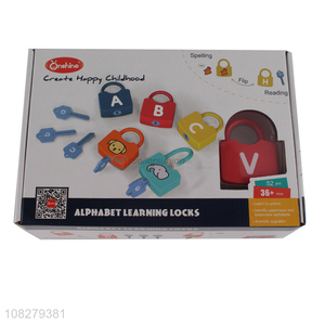 Yiwu market educational alphabet learning lock toys