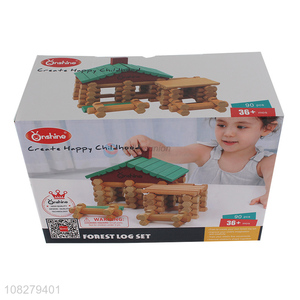 Top selling wooden forest series building block toys wholesale
