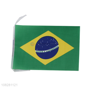 Yiwu market Brazil national flag football match hand waving flag