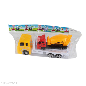 Wholesale price plastic vehicle model toys kids trailer toy