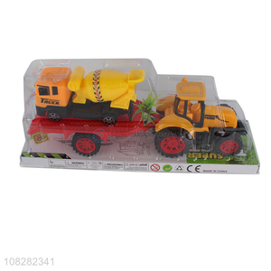 Wholesale price plastic trailer toy boys vehicle model toys