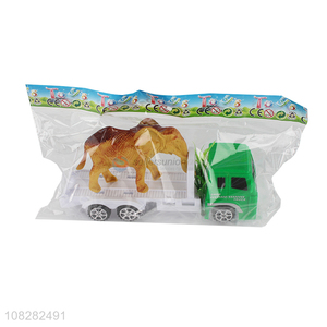 Hot products plastic toy trailer boy kids toy car model
