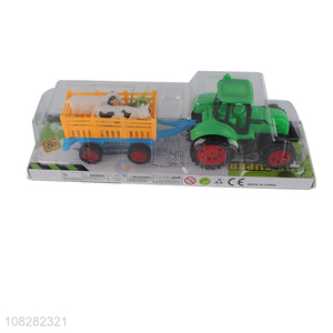 High quality plastic toy trailer boy kids toy car for sale