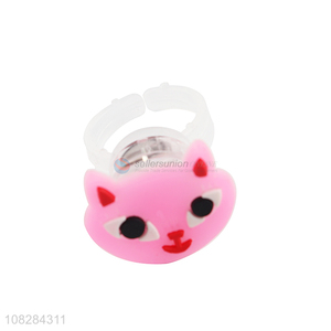 Cute Fox Flash Finger Ring Toy Kids Glowing Toys
