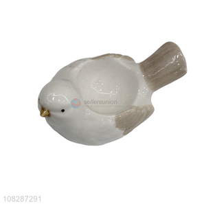 Recent design ceramic bird figurines for living room decoration