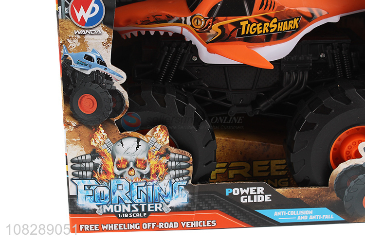 New design 1:18 scale free wheeling off road tiger shark vehicle toy