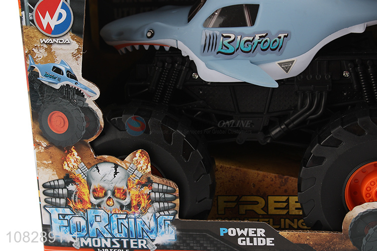 China supplier 1:18 scale free wheeling off road monster shark vehicle toy