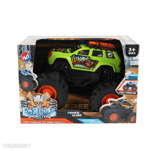 Hot selling 1:18 scale free wheeling anti-collision off road truck toy