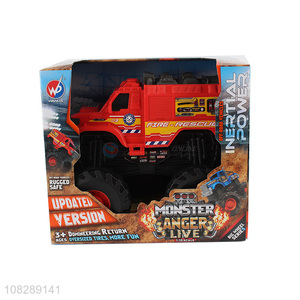 Wholesale 1:16 scale free wheeling off road fire truck car model toy