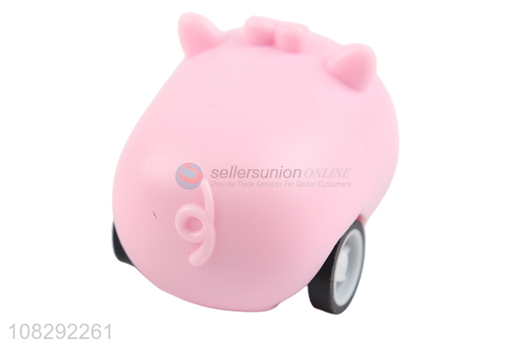 Good price mini pull back animal car plastic cartoon cars