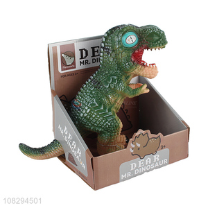 Good price cartoon tyrannosaurus model toy plastic animal figurine