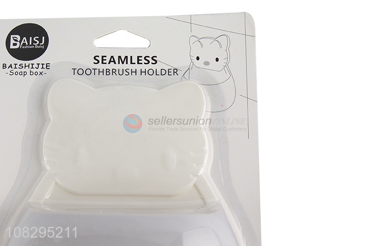 China factory plastic seamless toothbrush holder for household