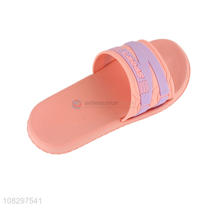 Cute design pvc non-slip women summer slippers for home