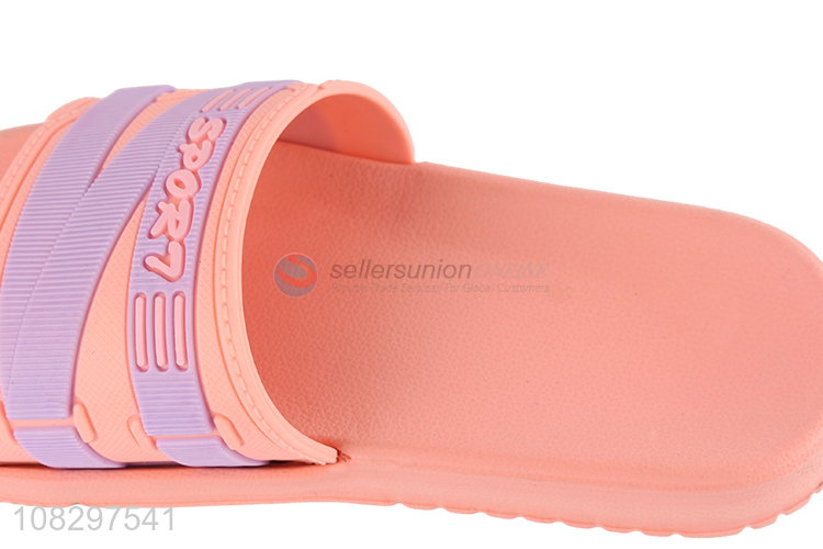 Cute design pvc non-slip women summer slippers for home