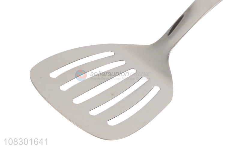 Low price stainless steel kitchen cooking tools slotted spatula