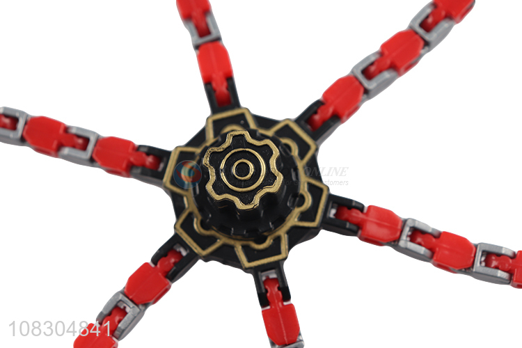 New design transformable chain robot fidget spinner spinning top