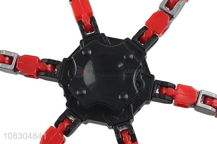 New design transformable chain robot fidget spinner spinning top