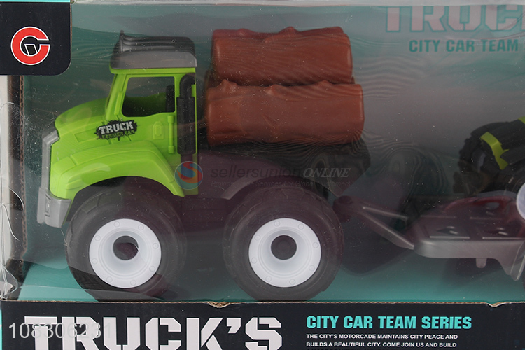 Best Quality Plastic Toy Vehicles Inertia Farmer Truck Set