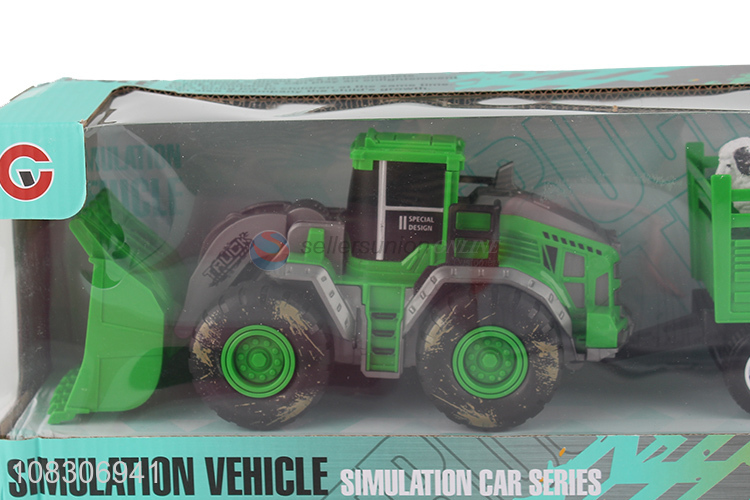 Popular Inertial Farm Vehicle With Simulation Farm Animal Toy Set