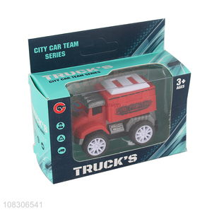 Custom Pull Back Toy Car Fire Fighting Truck Toy Vehicle