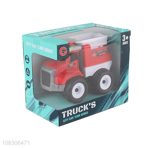 Hot Selling Inertial Fire Engine Toy Truck For Children