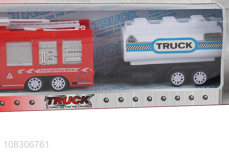 New Design Inertia Truck Simulation Fire Engine Toy Car