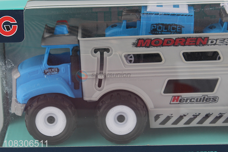Factory Wholesale Inertial Police Car With Pull Back Toy Car Set