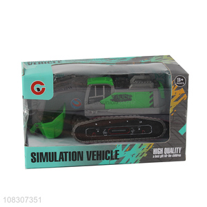 Top Quality Inertial Vehicle Simulation Excavator Toy Car